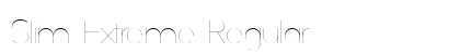 Slim Extreme Regular font free download