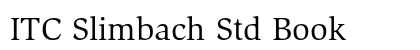 ITC Slimbach Std Book font free download