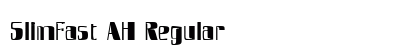 SlimFast AH Regular font free download