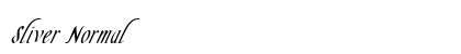 Sliver Normal font free download