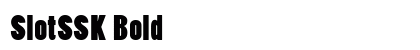 SlotSSK Bold font free download