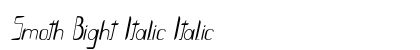 Smoth Bight Italic Italic font free download