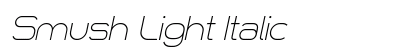 Smush Light Italic Preview
