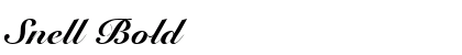 Snell Bold font free download