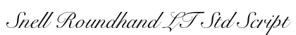 Snell Roundhand LT Std Script Preview