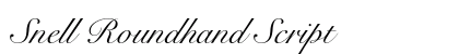 Snell Roundhand Script font free download