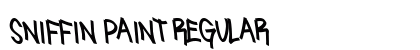 Sniffin Paint Regular Font Preview