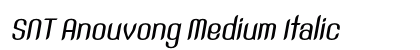 SNT Anouvong Medium Italic font free download