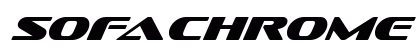 Sofachrome Italic Font Preview