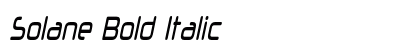 Solane Bold Italic font free download