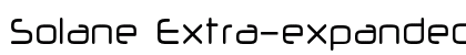 Solane Extra-expanded Regular font free download