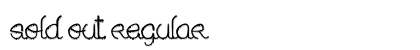 Sold out Regular font free download