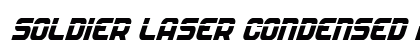 Soldier Laser Condensed Italic Condensed Italic preview