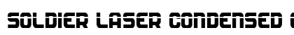 Soldier Laser Condensed Condensed font free download