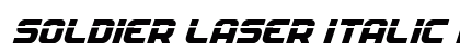 Soldier Laser Italic Preview
