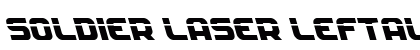Soldier Laser Leftalic Italic font free download