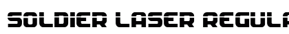 Soldier Laser Regular font free download
