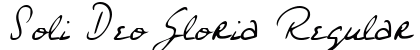 Soli Deo Gloria Regular Font Preview