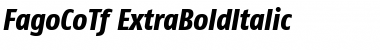 FagoCoTf ItalicExtrabold Font