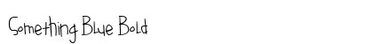 Something Blue Bold Font Preview