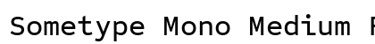 Sometype Mono Medium Regular preview