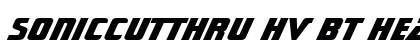 SonicCutThru Hv BT Heavy font free download