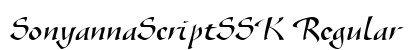 SonyannaScriptSSK Regular font free download