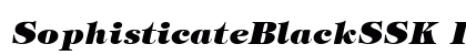 SophisticateBlackSSK Italic font free download