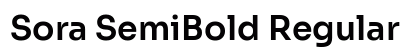 Sora SemiBold Regular preview