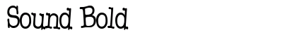 Sound Bold font free download