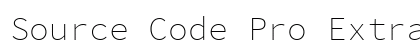 Source Code Pro ExtraLight Regular Preview