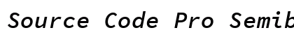 Source Code Pro Semibold Italic Preview