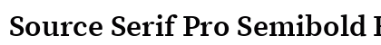 Source Serif Pro Semibold Regular font free download