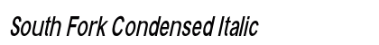 South Fork Condensed Italic Preview