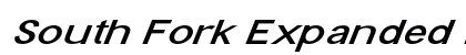 South Fork Expanded Italic Preview
