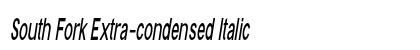 South Fork Extra-condensed Italic Preview
