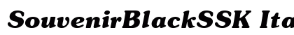 SouvenirBlackSSK Italic font free download