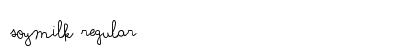 Soymilk Regular font free download