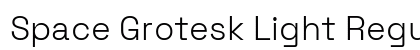 Space Grotesk Light Regular Preview