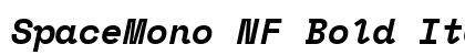 SpaceMono NF Bold Italic font free download