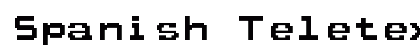 Spanish Teletext Regular font free download