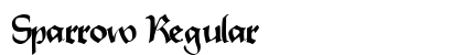 Sparrow Regular font free download