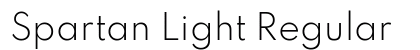 Spartan Light Regular preview