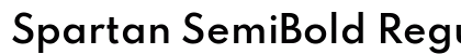 Spartan SemiBold Regular font free download