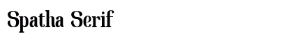 Spatha Serif font free download