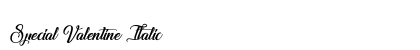 Special Valentine Italic preview