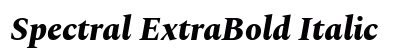 Spectral ExtraBold Italic Preview
