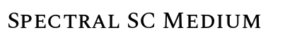 Spectral SC Medium font free download