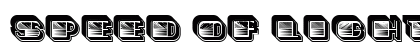 Speed of Light Negative Regular font free download