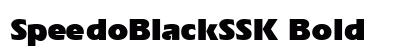 SpeedoBlackSSK Bold font free download